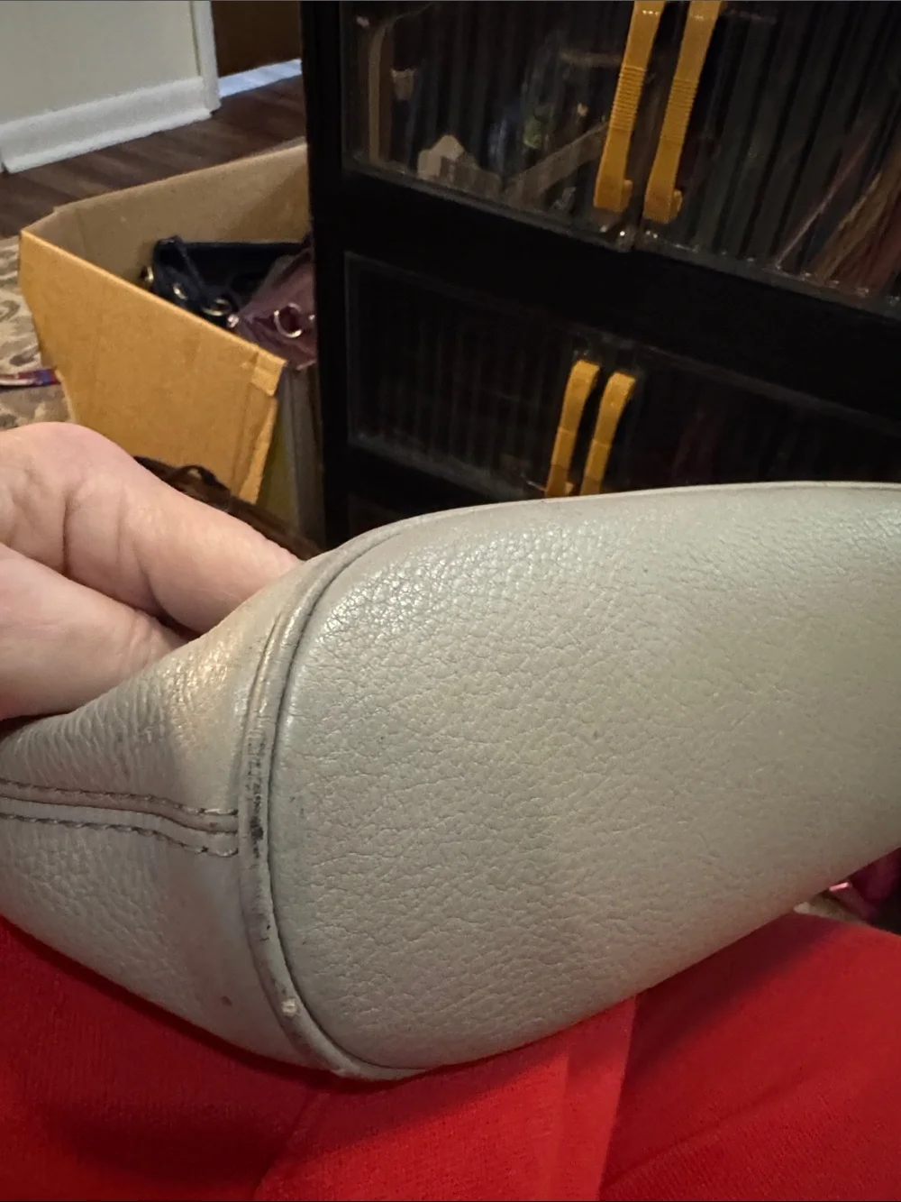 Michael Kors Bedford Gray Pebbled Leather Tote